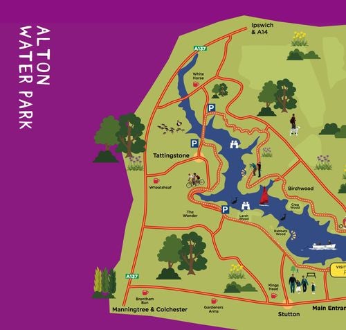 Alton Water Map