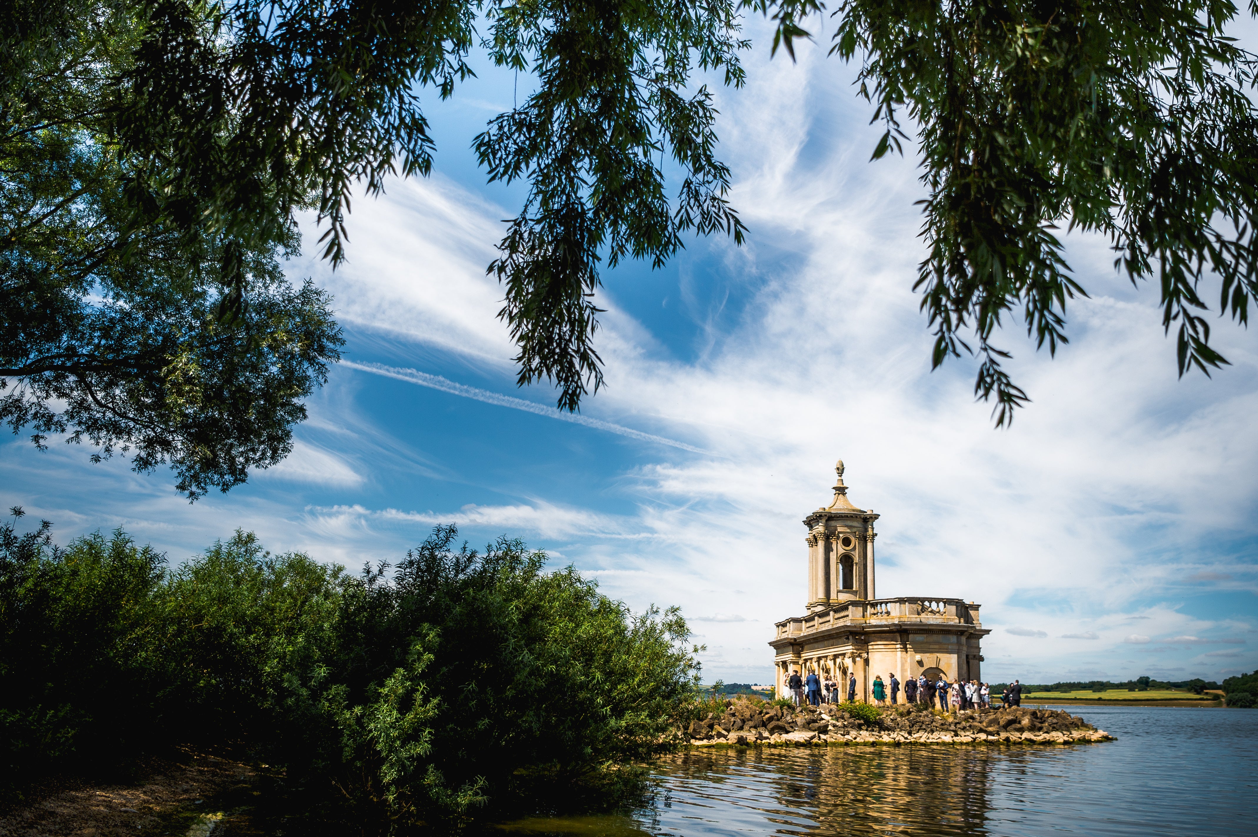 Getting married at Normanton Church in Rutland Water