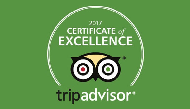 Trip Advisor Certificate of Excellence Award 2017
